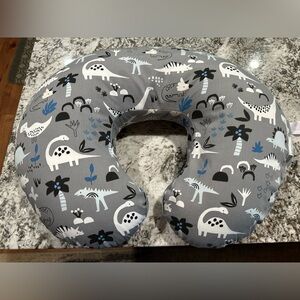 Boppy Dinosaur Print Nursing Pillow - Gray and Blue